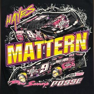 Hayes Mattern Dirt Late Model Central PA Moon Shine Camo Racing Tshirt